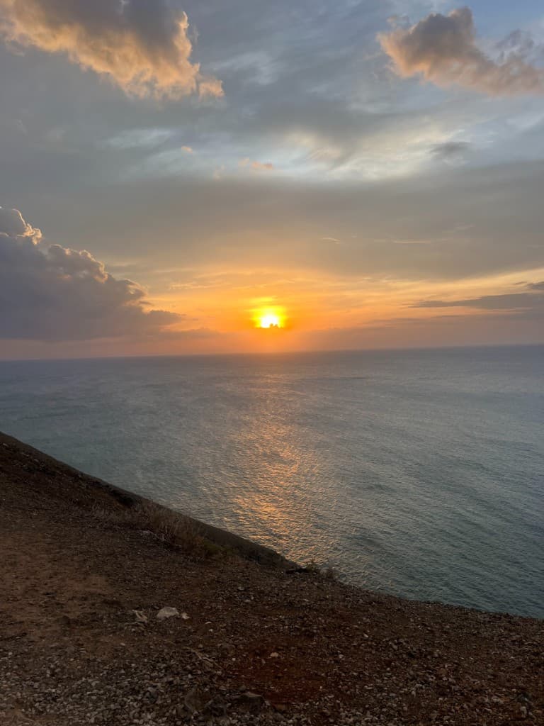 Sonnenuntergang über dem Meer